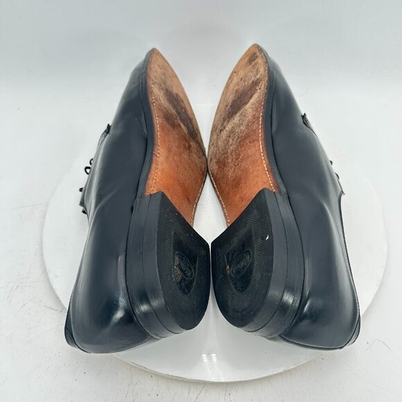 Florsheim King Size Black Leather Dress Shoes 14.5 AA Made in Italy 22025 - Picture 6 of 12